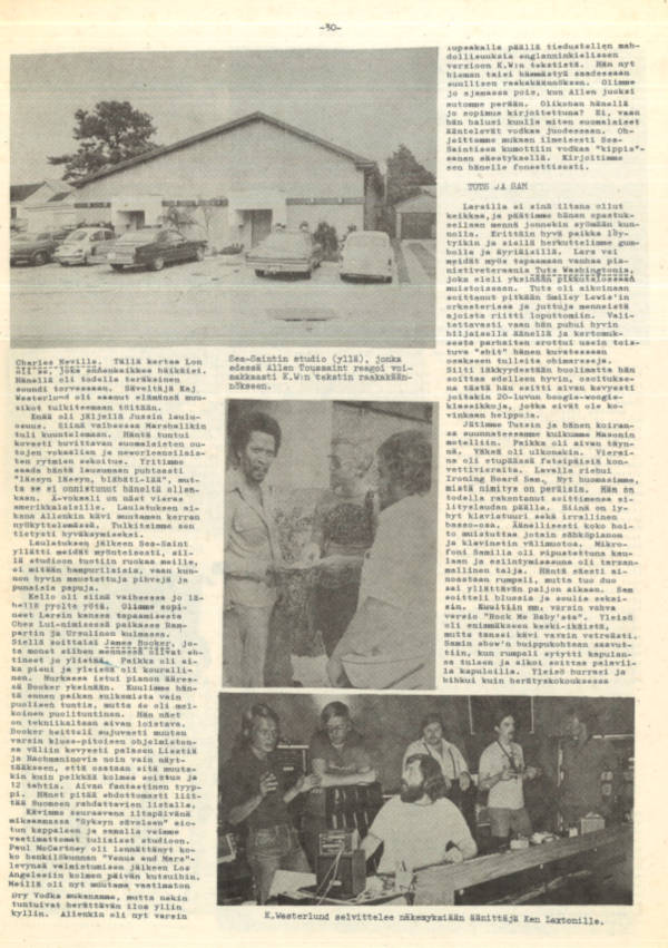 Blues News 6/1975-sivu