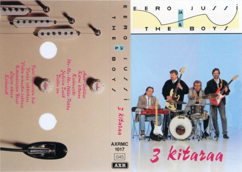 3 kitaraa -kasetin kansilipuke