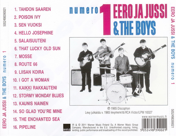 Numero 1 CD:n takakansi (2011)